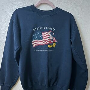 Disneyland Navy Crewneck Sweater with Mickey